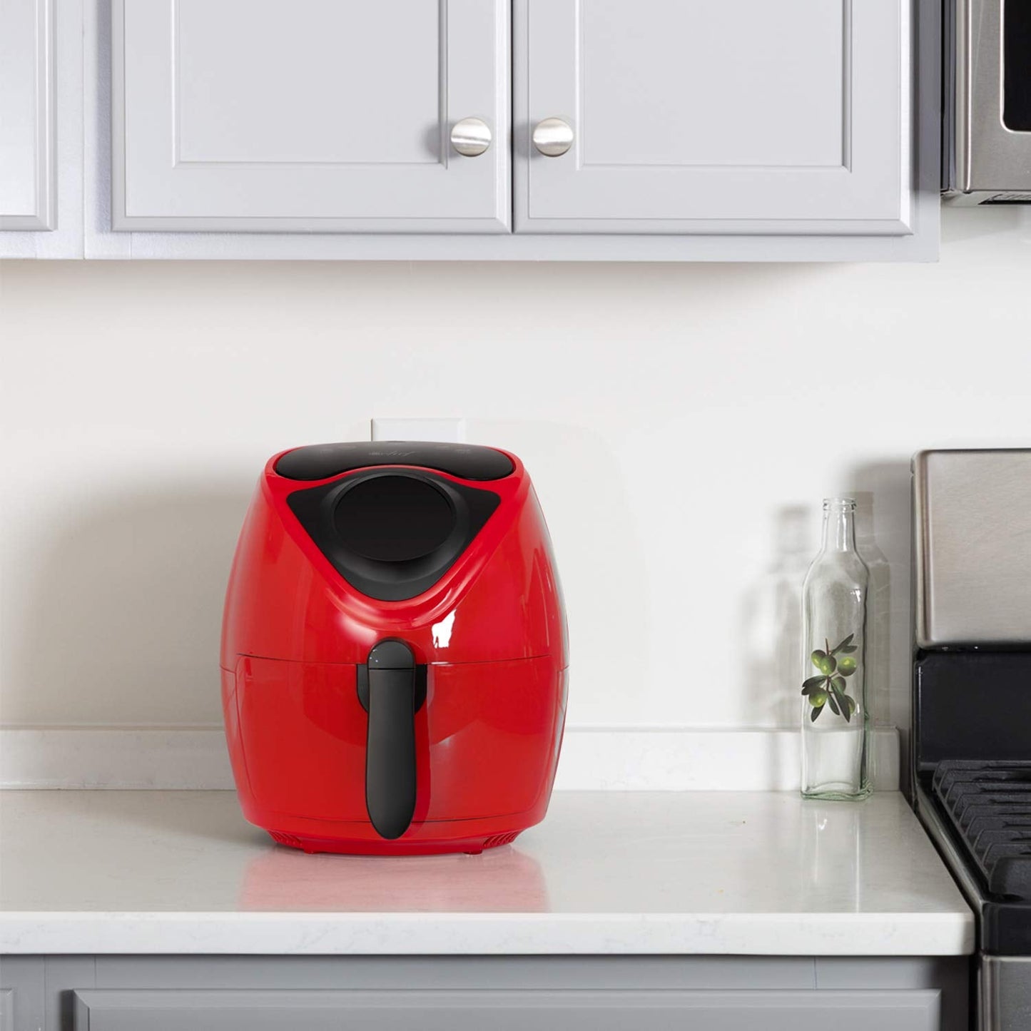 Deco Chef 5.8QT (19.3 Cup) Digital Electric Air Fryer with Accessories and Cookbook- Air Frying, Roasting, Baking, Crisping, and Reheating for Healthier and Faster Cooking (Black)