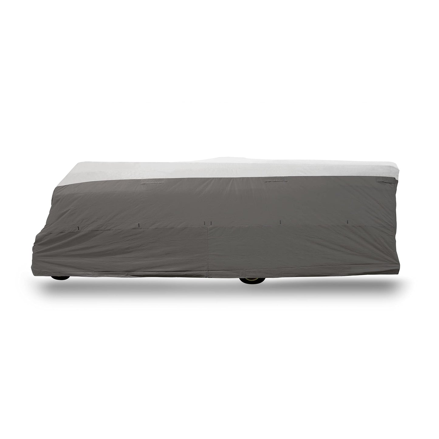 Camco ULTRAGuard 20 to 22-Ft Travel Trailer/Class C RV Cover - Features Zipper Entry Doors & Covered Air Vents - Crafted of Spunbond Polypropylene - Storage Bag for RV Storage & Organization (45740)
