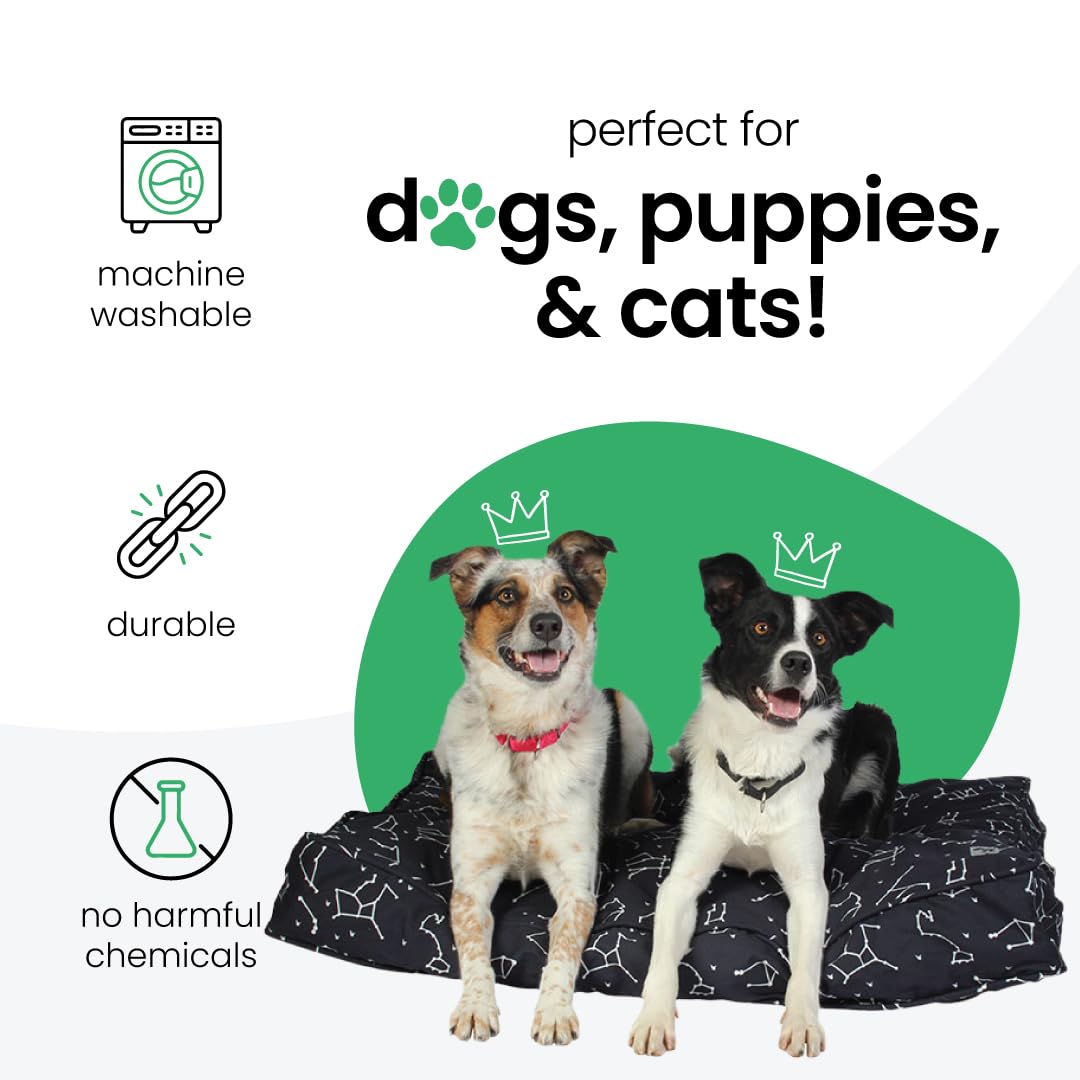 Molly Mutt Medium Large Dog Bed Cover - Calming Puppy Bed - Washable Pet Bed With Removable Cover