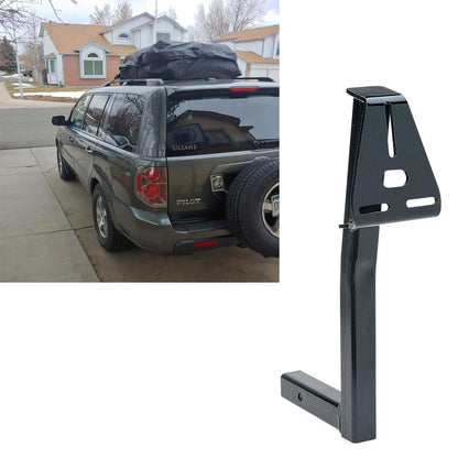 Front Mount Spare Tire Carrier – Universal Fit for RVs, Trucks, Campers & Trailers – Heavy-Duty Steel Construction with Black Anti-Rust Coating (2black)