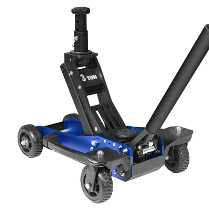Jack Boss 3 Ton Off Road Jack with Big Wheels, Dual Pumps Hydraulic Lift, Heavy Duty Off Road for Trucks and SUV, Off-Road Vehicle Jack
