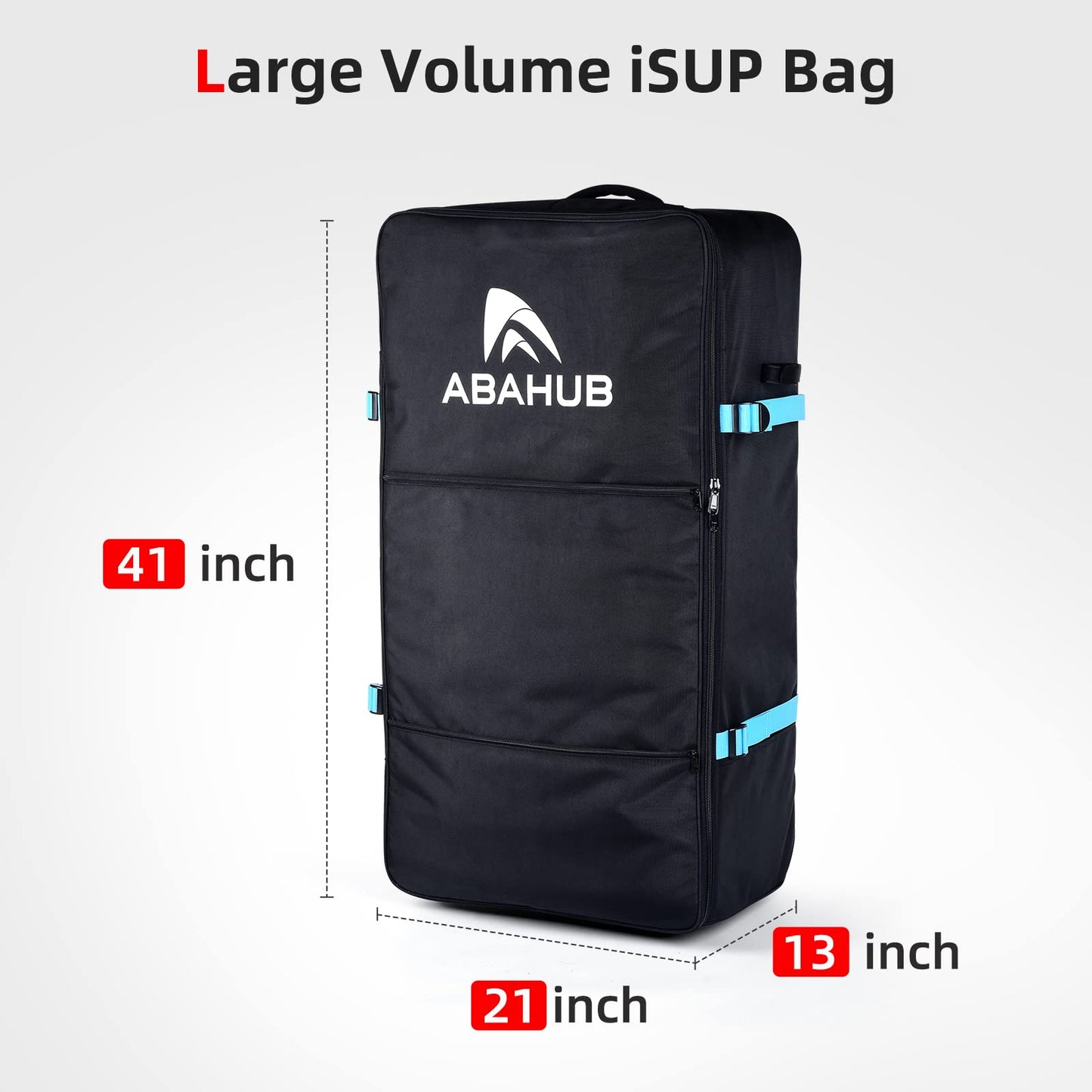 Abahub Premium iSUP Bag with Wheels, Travel Carrying Backpack for Inflatable Stand Up Paddleboards, Paddle Board Accessories(With Wheel)