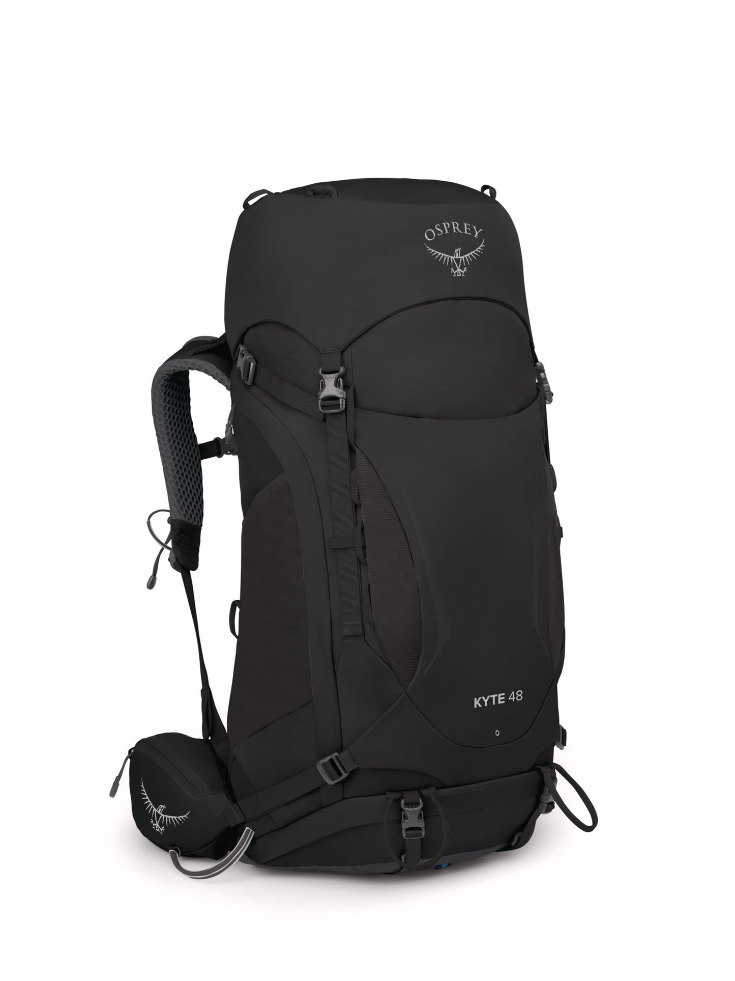 Osprey Kyte 48L Women's Backpacking Backpack with Hipbelt, Black, WXS/S