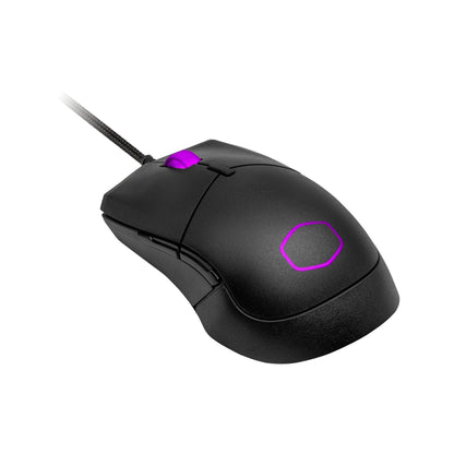 Cooler Master MM712 Wireless Gaming Mouse Black with Adjustable 19,000 DPI, 2.4GHz and Bluetooth , Ultraweave Cable, PTFE Feet, RGB Lighting and MasterPlus+ Software