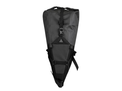Topeak BackLoader X 15L (Black) Bike Bag – Large-Capacity Waterproof Seat Bag for Bikepacking | Air Purge Valve, Secure Mount, 5 kg Load, 20.1” x 9.4” x 8.7”, 525 g