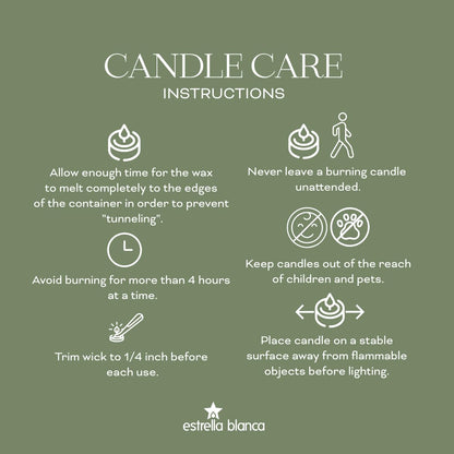 Estrella Blanca Citronella Lavender Candles - Citronella Scented Pillar Candle Ivory - 3x6 inch - 3 Pack - Long Lasting Burn Outside Candles for Garden Yard Balcony, Summer Camping