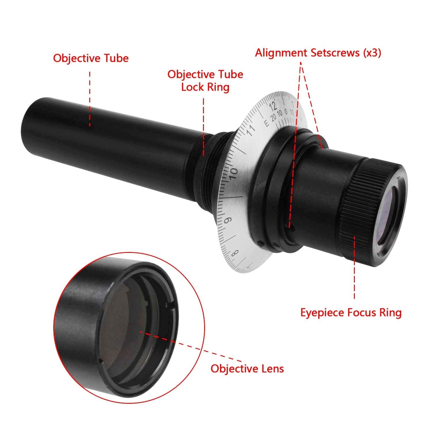 Astromania Polar Alignment Scope - Bundle with - Accessory Kit Telescope Fully-Coated Eyepieces