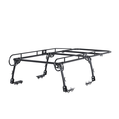 ALMULOO Adjustabl Truck Ladder Rack 60" W x 138" L x 34" H Universal Truck Pickup Bed Contractor Rack Heavy Duty Steel Lumber Utility Kayak Rack 1000lbs