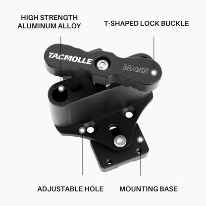 TACMOLLE 2.5 Gallon Water Can - MOLLE Panel Water Tank with Mount, Spout, Water Can Container Pack Fits MOLLE Panels for Vehicles