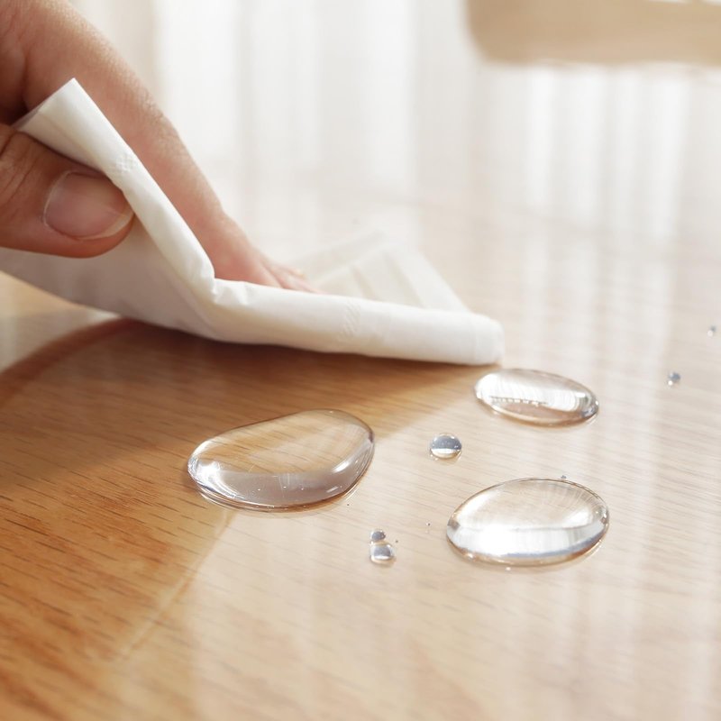 LovePads Clear Table Cover Protector, 23.6 x 39 Inch 2mm Thick Plastic Table Cover, Table Protector for Dining Room Table, Waterproof Dresser Cover Top for Kitchen, Coffee, Writing Desk