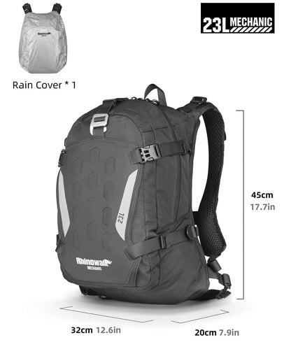 Rhinowalk Motorcycle Backpack for Men Women Helmet Bag Reflective Water Resistant for Motorcycle, Hiking