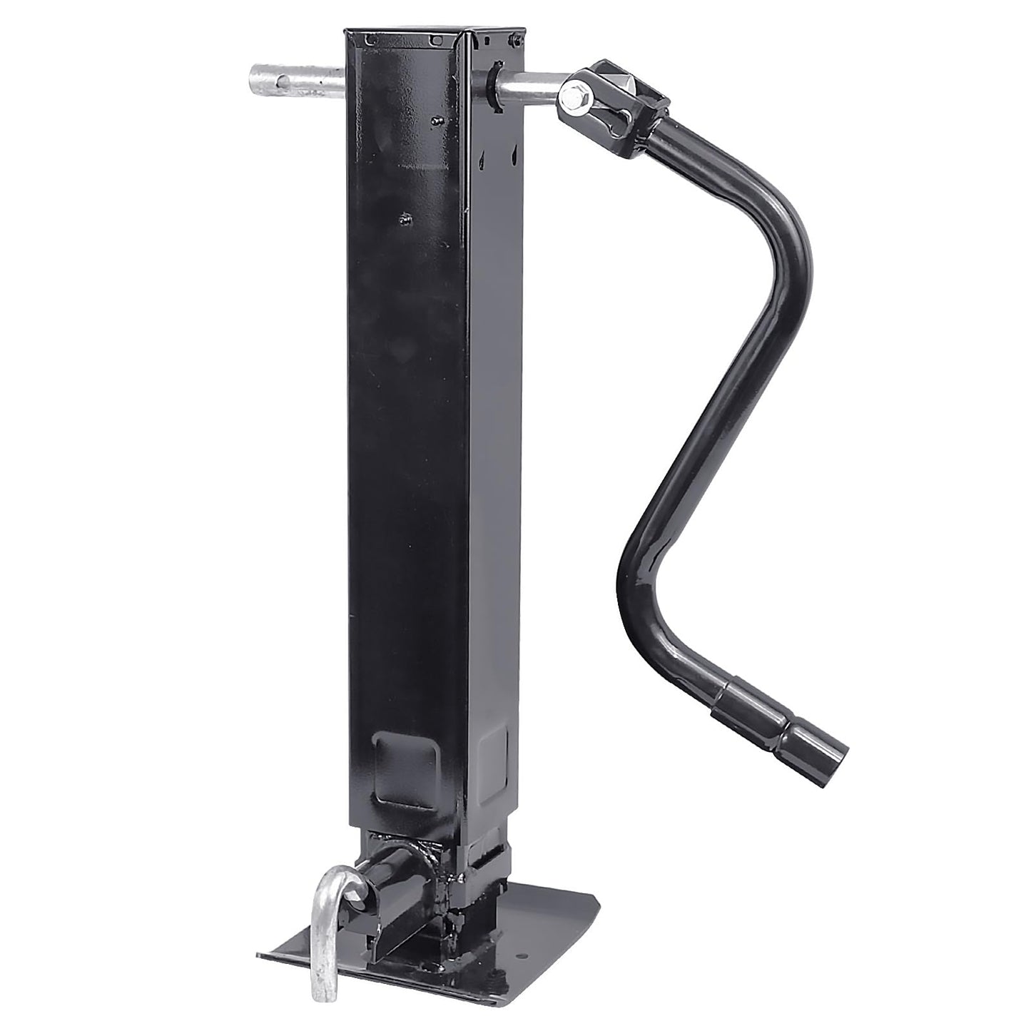Heavy Duty Weld Square Tube Trailer Jack - 12.5" Lift 13.5" Drop Leg Travel Capacity 12000 LBS (12000lbs Front Pull pin)