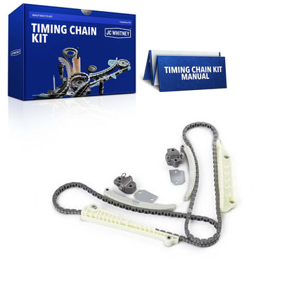 JC Whitney JFBAJCWTCK00095 Engine Timing Chain Kit with Tensioner - Fits SOHC V8 4.6L - Compatible with Ford F-150, F-150 Heritage, Explorer, Mustang, Expedition, Lincoln Town Car