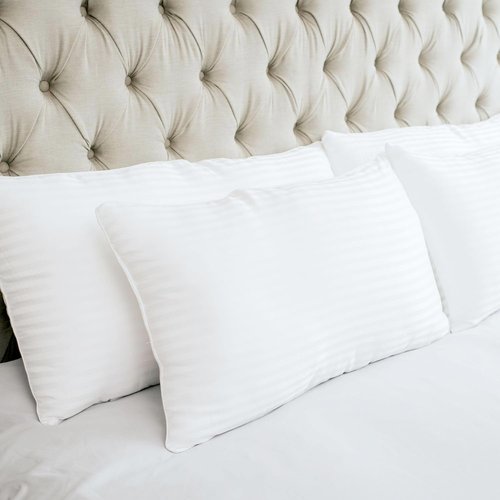 Houseify Tuck Me In Pillow Co. Down Alternative Pillows - Hypoallergenic Queen Size Set of 2 | Premium Breathable Comfort for Side & Back Sleepers