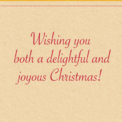 Prime Greetings Christmas Card for Son and Daughter-In-Law | Eco-Friendly Thick Card Stock, 5in x 7.75in