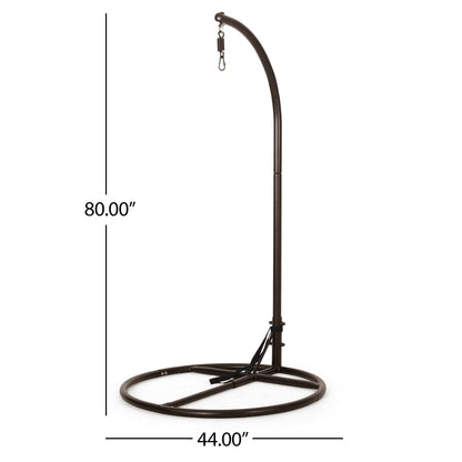 Christopher Knight Home Briggs Indoor/Outdoor Hanging Chair Stand Only - Brown