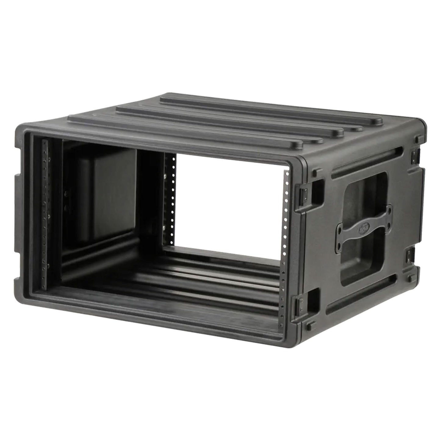 SKB 6U Roto Rack Case - Durable Polyethylene Gear Protector, Stackable, Waterproof with Twist Latches & Rubber Feet for Musicians, DJs, and A/V Equipment - Secure Transport & Storage Solution