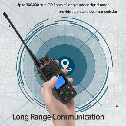 SAMCOM Two Way Radio with Shoulder Speaker Mic,5W High Power 2 Way Radios Long Range Walkie Talkie earpiece with mic for Adults Construction Site School Security(4 Pack)
