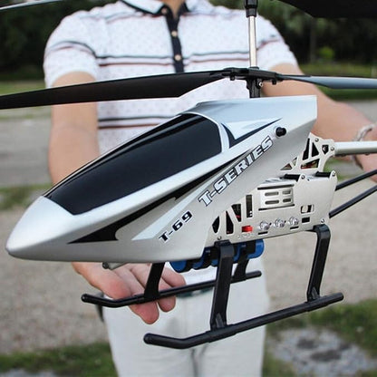 75cm Large 2.4G Remote Control Aircraft Anti-Fall Rc Helicopter Drone Model Outdoor Alloy RC Aircraft Easy to Learn Good Operation for Adult Kids Toy Xmas Gift(2 Batteries)