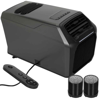 8,000 BTU Portable Camping Air Conditioners & Heater, 5-in-1 Cooling, Heating, Fan, Dehumidifier, Sleep Mode, 550W Portable Tent Air Conditioner for Camping, RV, Truck, Small Room, Indoor/Outdoor Use