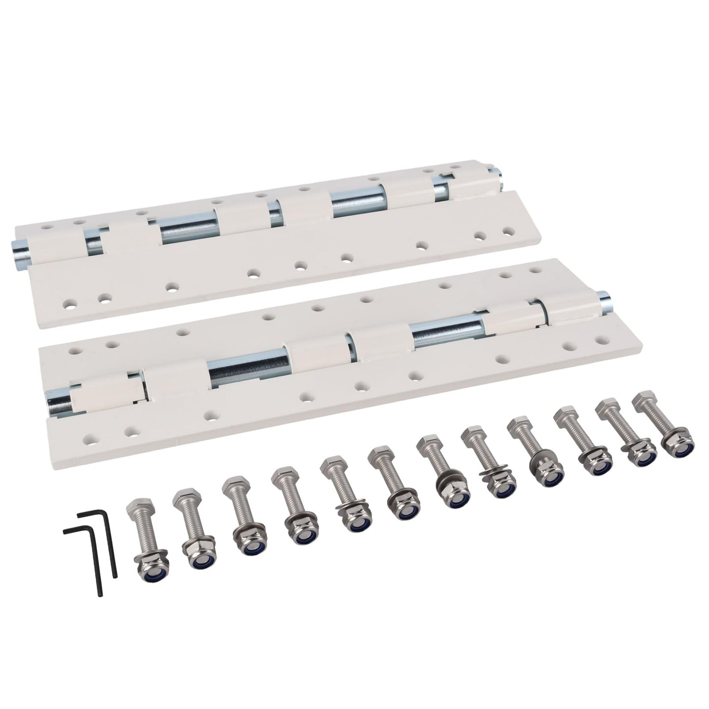 Hututimo 55721 2Pcs Swing Away Brackets Camper Jack Mount Extension Brackets, Rv Extension Brackets, Truck Camper Jack Brackets White