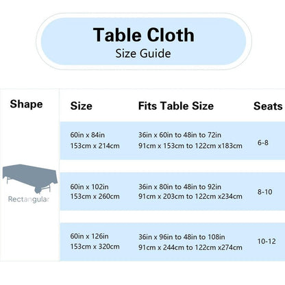 FINDYOU 6 Pack White Table Cloth Rectangle Table 60 x 102 Inch Tablecloths for 6 Foot Rectangle Tables. Stain and Winkle Resistant Polyester Washable White TableCloths for Parties Wedding Dining