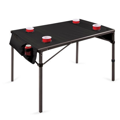 ONIVA - a Picnic Time Brand Travel Portable Soft Top Folding Table for Camping and Outdoors with Carry Bag, (Black) 6 x 6 x 43