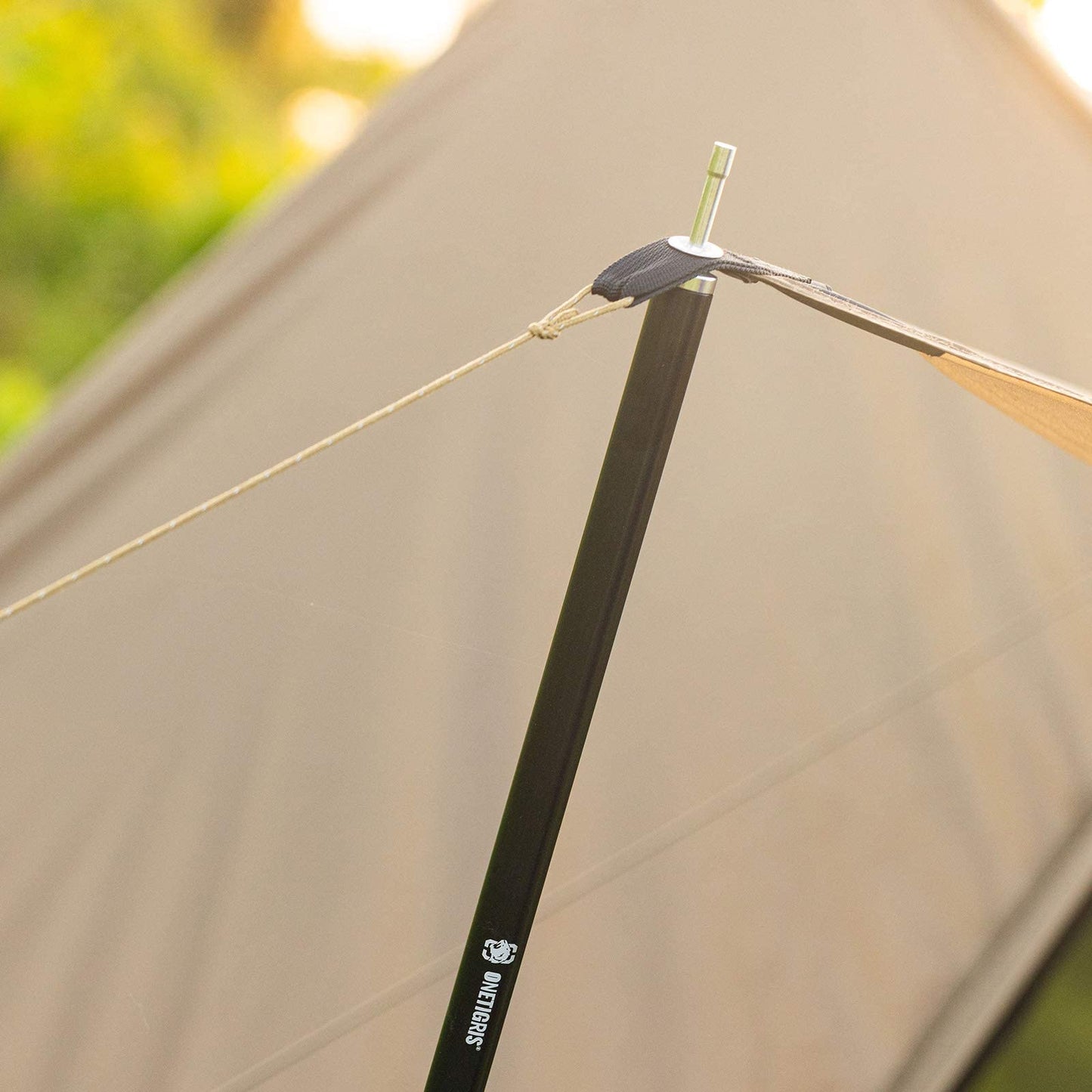 ONETIGRIS Lightweight Tent Poles (1.6m) + Bulwark Camping Tarp