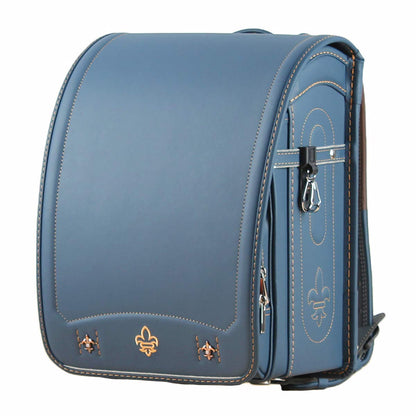 MilWorld ransel randoseru blue backpack japanese automatic school bags Senior waterproof PU leather