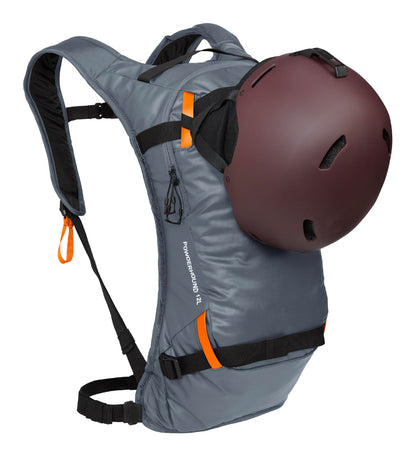 CamelBak Powderhound 12 Snow Hydration Pack with Ski and Snowboard Carry, Insulated Design for All Day Winter Riding, Grey/Orange