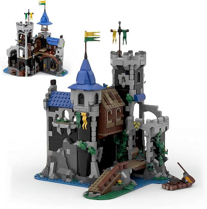 Medieval Lion Knight Castle Building Set Architecture Castle Viking Modular Buildings Ideals Christmas Birthday Gift for History Enthusiasts Creative Gift for Adults （933pcs）
