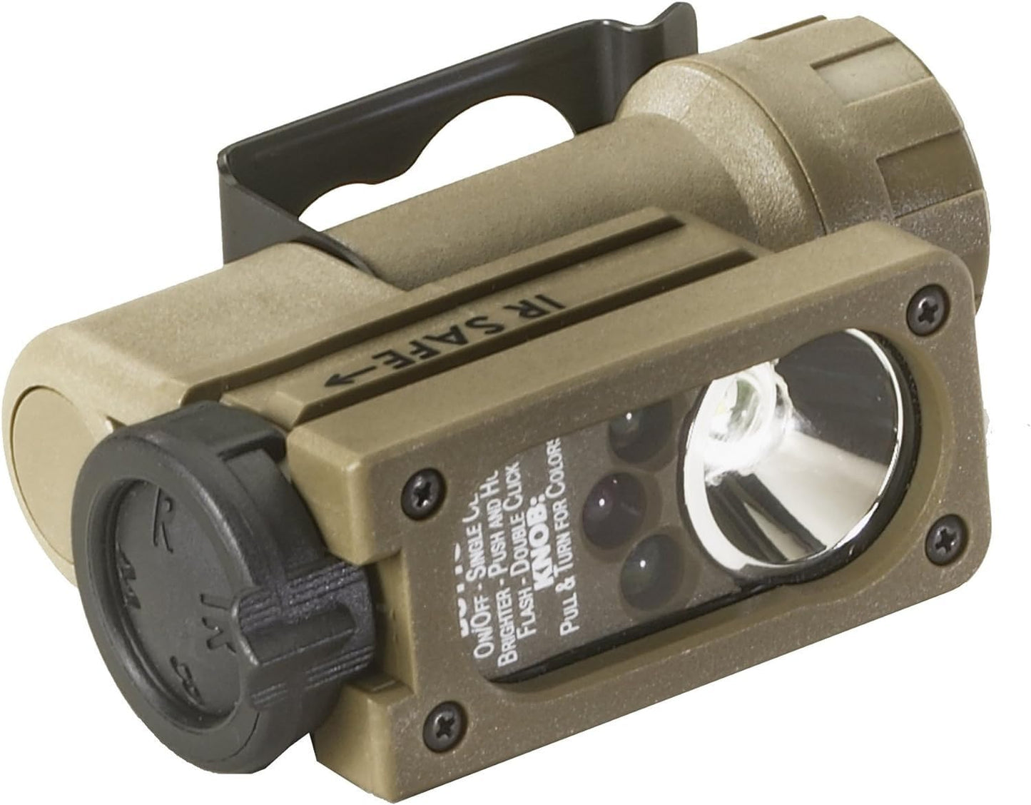 Streamlight 14122 Sidewinder Compact 55-Lumens Hands Free Military Flashlight with Lithium Battery in Mailer, Coyote