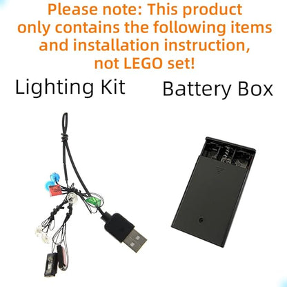 LED Light Kit Compatible with Lego Rescue Hovercraft - Lighting Set for Technic 42120 Building Model (Model Set Not Included)