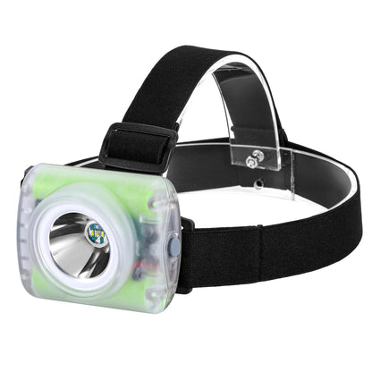 Vanvale High Lumen Superbright LED Hard Hat Mine Light with Charger, 3 Modes IP68 Waterproof/Rechargeable Mining Light Hands Free Lightweight Flashlight for Outdoor Mining Hiking Fishing