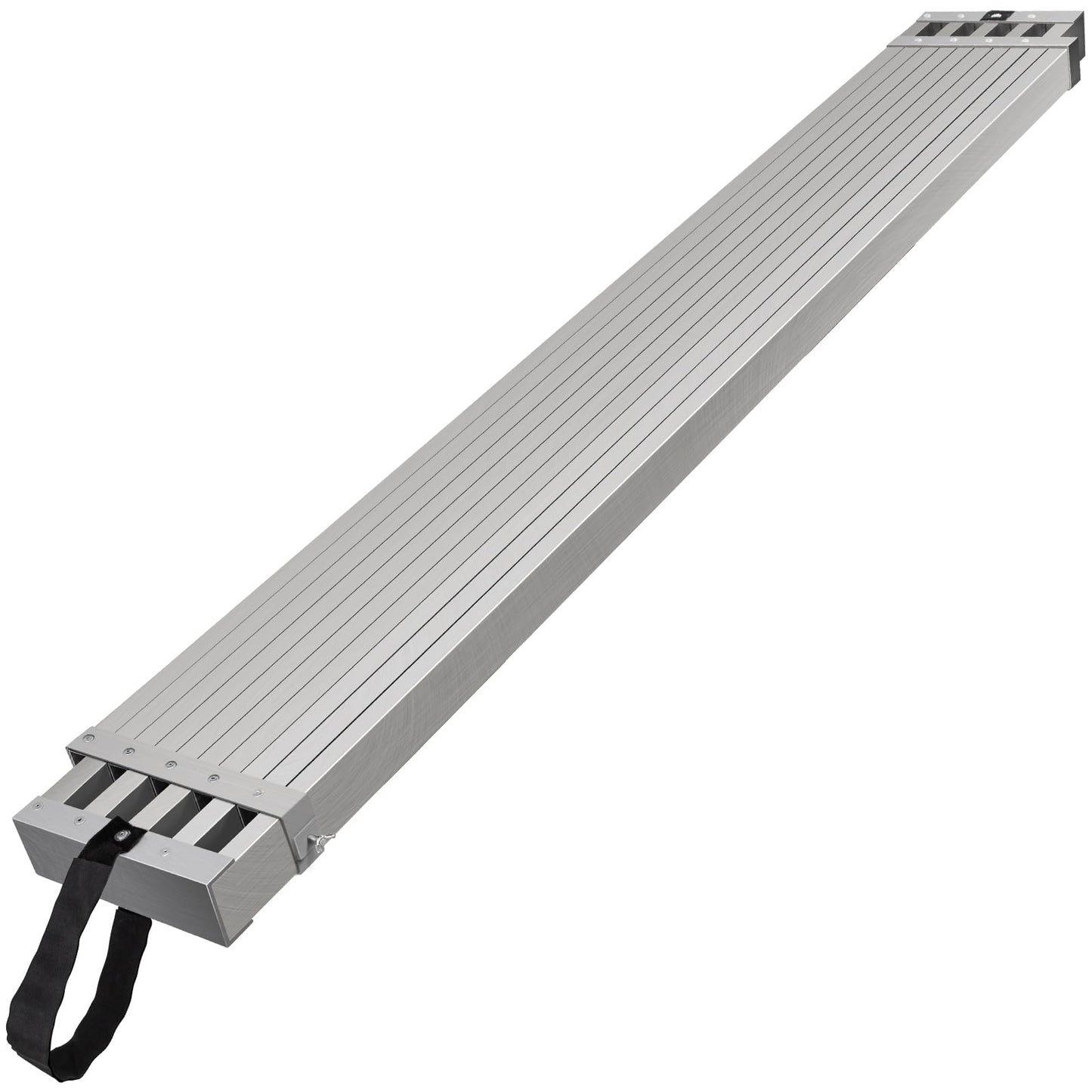 VEVOR Aluminum Telescoping Work Plank, 6-9FT, 500lbs Capacity, 12.5 inch Width, Scaffolding Plank with Skid-Proof Platform Scaffold Ladder Accessory