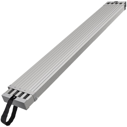 VEVOR Aluminum Telescoping Work Plank, 6-9FT, 500lbs Capacity, 12.5 inch Width, Scaffolding Plank with Skid-Proof Platform Scaffold Ladder Accessory