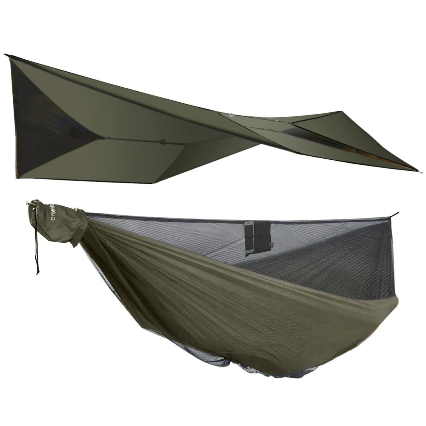 onewind Hammock Tarp Shelter Rainfly Kits Camping Tent -11' Hammock-12' Tarp