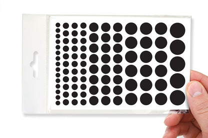 Stackable Webcam/Camera Vinyl Covers | 95 Low-Tack Restickable Webcam Sticker | 5-Sizes | Black 95-Pack (Muted Matte)