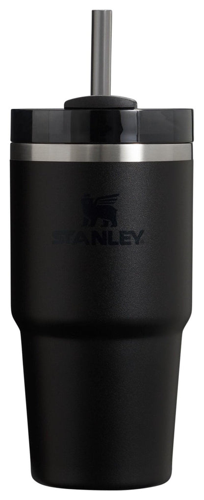Stanley Quencher H2.0 Tumbler with Straw 20 oz | Flowstate 3-Position Lid | Cup Holder Compatible for Travel | Insulated Stainless Steel Cup | BPA-Free | Black 2.0