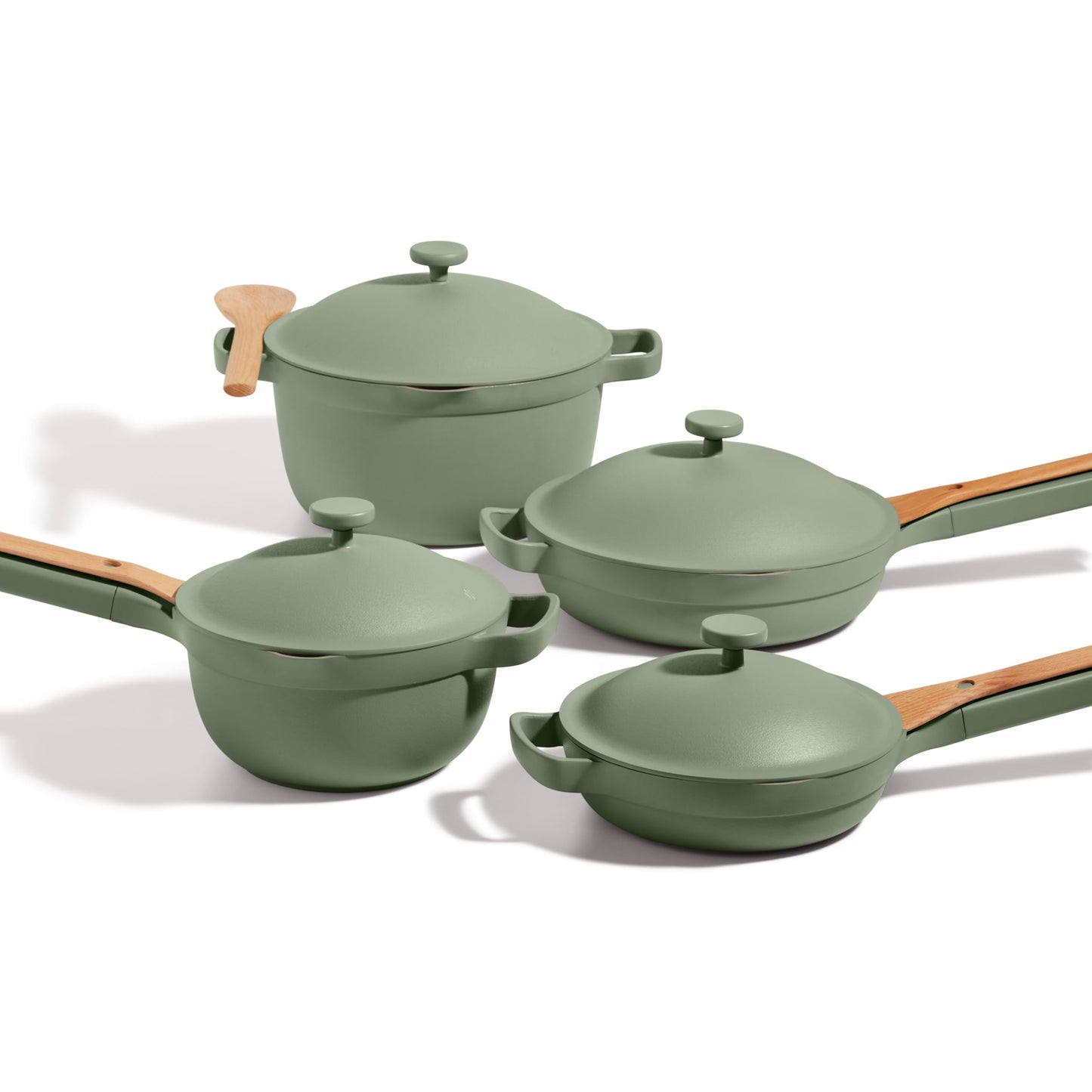 Our Place Cookware Set - 13-Piece Kit Including the Always Pan, Perfect Pot and Spatulas | Multifunctional, Toxin-Free Nonstick | Heat Safe up to 450°F | Oven, Stove, Induction Compatible | Sage