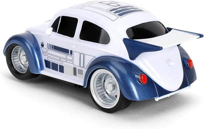 Jada Star Wars R2-D2 Volkswagen Beetle RC Car – 1:32 Scale Simple Function Remote Control Toy Toys