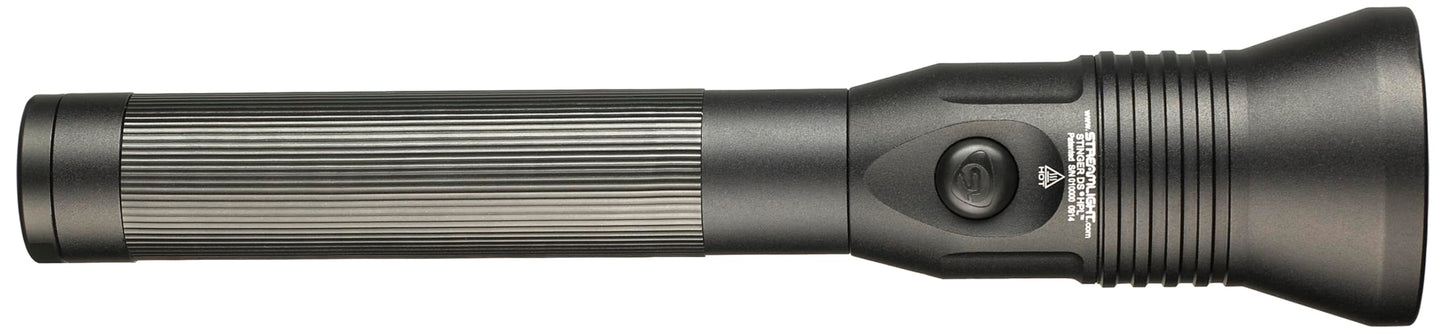Streamlight 75861 Stinger DS HPL 800-Lumen 48000-Candela Rechargeable LED Flashlight with Dual Switches and 120-Volt AC Charger, Black