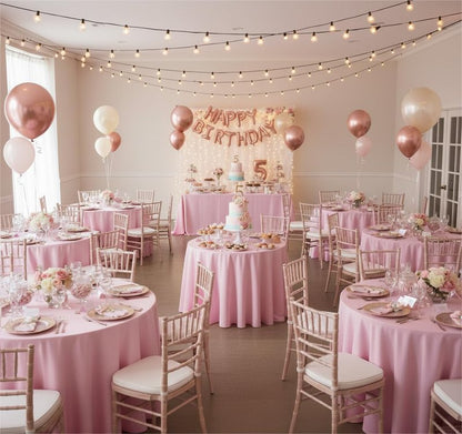 sancua Round tablecloth 90 Inch Diameter, 8 Pack - Circle Polyester Fabric Table cloth for Wedding Christmas Party Reception Banquet Birthday, Washable Formal Table Cover (Fit 30-72 Inch Tables), Pink