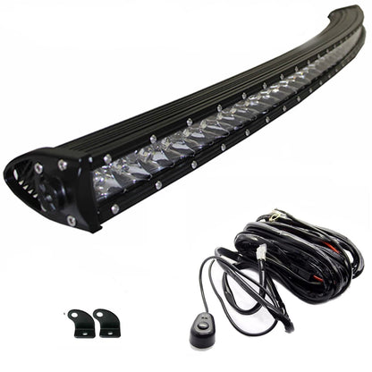 Angel ma 52" Inch 250w Curved LED Bar Spot Flood Combo Light Bar 35000 Lumens Off Road for UTV ATV Truck 4WD Car Truck Tractor Boat RV SUV ATV UTV Pickup Wagon Lamp