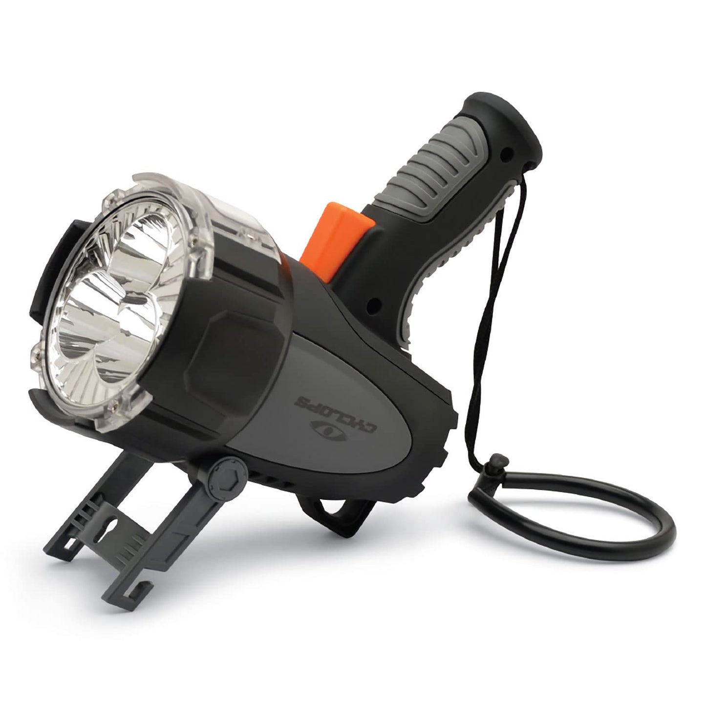 Cyclops Rechargeable 6000 Lumen Portable Handheld REVO Spotlight Flashlight with Car Charger/Adapter