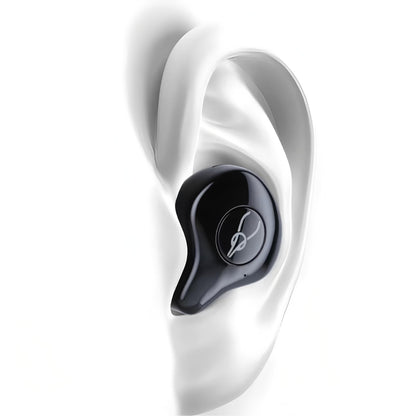 ICESOMNUS Sabbat X12 PRO Semi in-Ear Wireless Earbuds, Bluetooth 5.4 TWS Headphones with Comfortable Open-Fit Design, Clear Calls, Button Siri Control, 30H Long Battery Life,IPX5 Waterproof(Black)