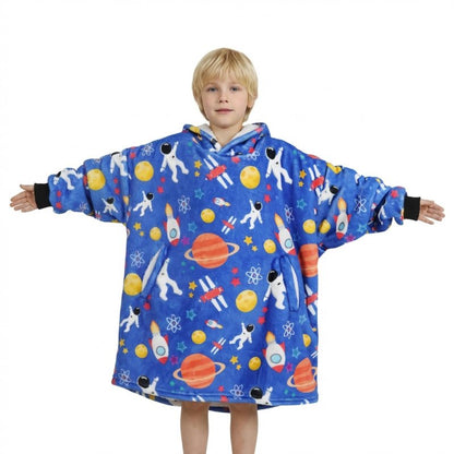 Huglanket Space Gifts, Oversized Wearable Blanket Hoodies, 27 Inches Length, Gifts for Birthday, Christmas, and so on