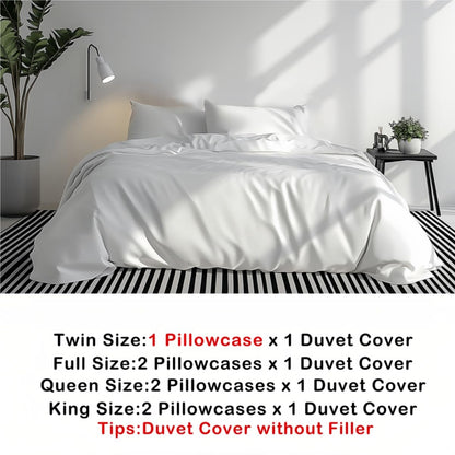 100% Cotton Jungle Wooden Cabin Duvet Cover,Outdoor Adventure Wild Bear Pine Tree Bedding Set for Room Decor,Retro Wood Frame Bear Wildlife Paw Print All Season Comforter Cover (No Comforter) Queen