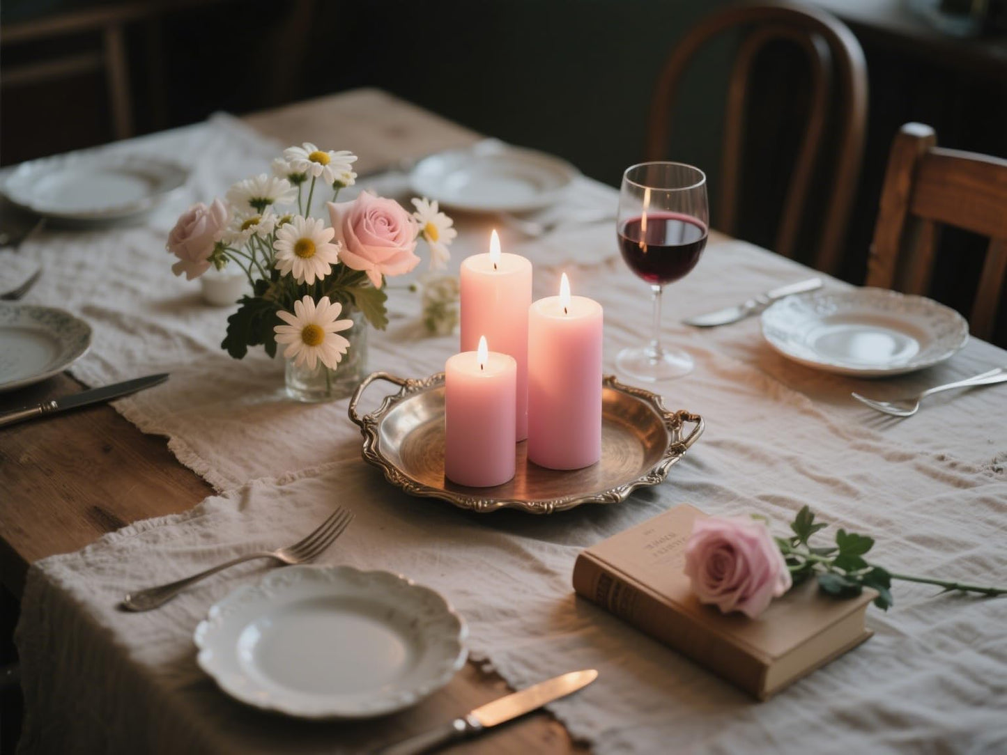 4-Pack Baby-Pink Pillar Candles 2 x 4 Inch – Unscented Dripless and Long Burning Candles, Good for Weddings, Parties, Dinner and Home Décor