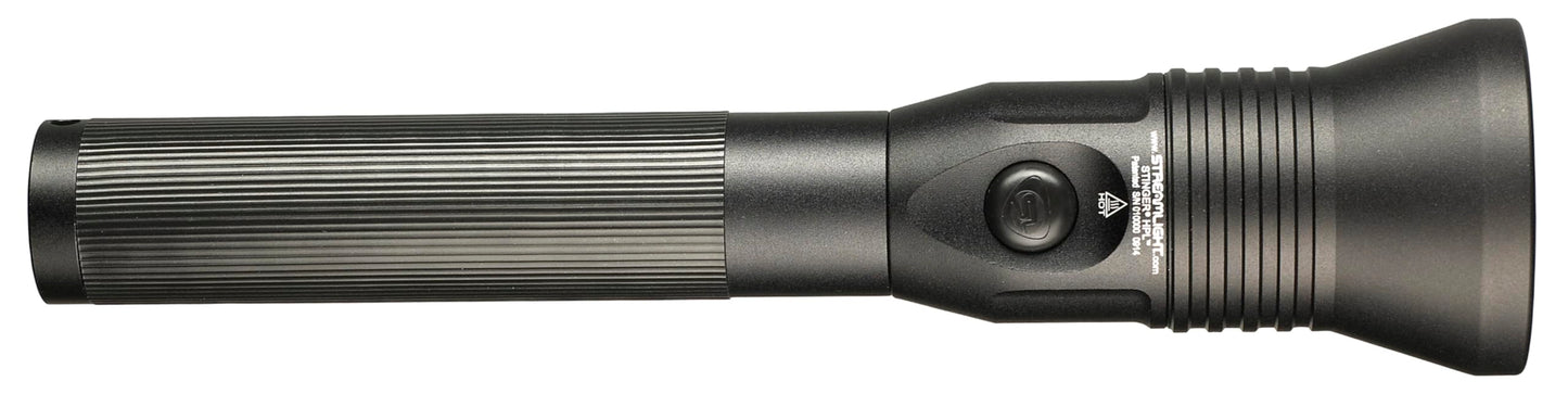 Streamlight 75782 Stinger HPL LED 800-Lumen Long Range Rechargeable Flashlight with 120V AC/12V DC Piggyback Smart Charge, Black